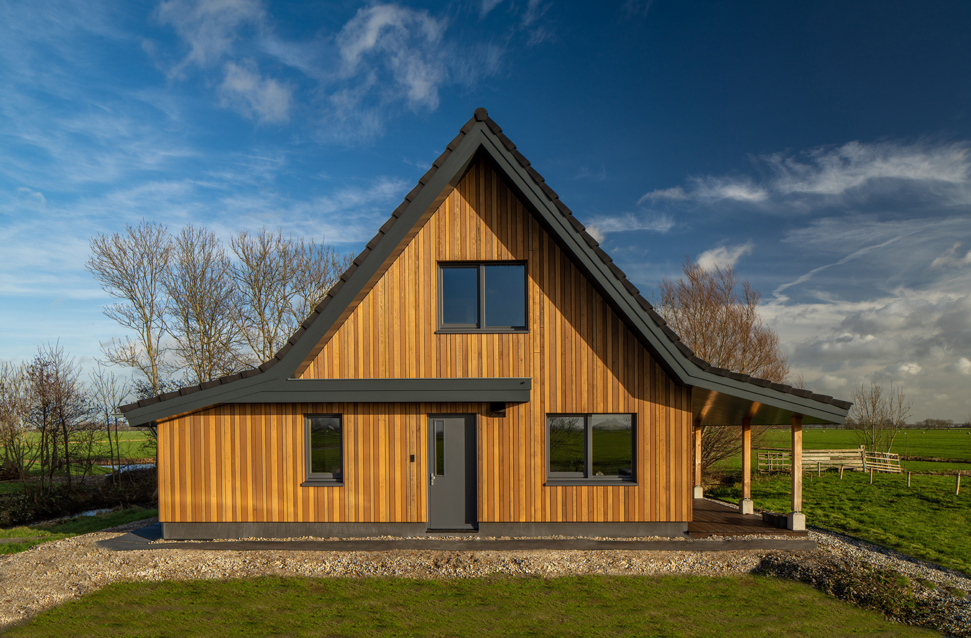 Biobased woning in de polder - Hoofdfoto